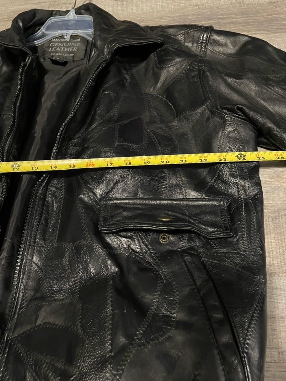 Vintage Maxam Brand Genuine Leather Top Grain Lambskin Black Full Zip Large - Picture 7 of 13